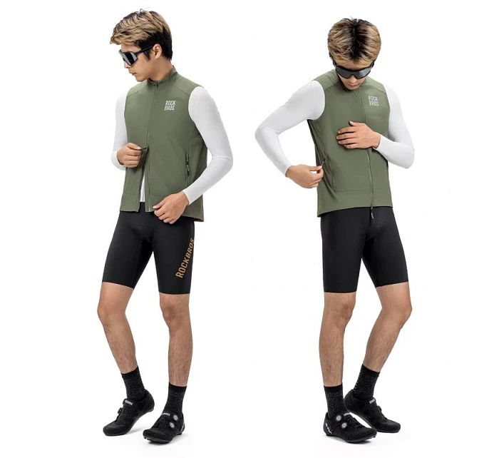 Rockbros větruodolná vesta YDMJ003 jaro/podzim velikost M - zelená Rockbros větruodolná vesta YDMJ003 jaro/podzim velikost M - zelená