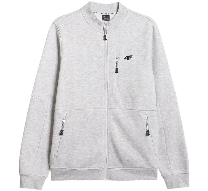 Pánská mikina 4F M2547 cool light grey melange 4FWMM00TSWSM2547 27M pánské Pánská mikina 4F M2547 cool light grey melange 4FWMM00TSWSM2547 27M pánské