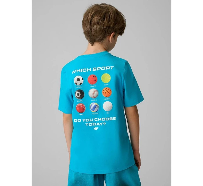 Chlapecké tričko s potiskem 4F 4FJRSS26TTSHM3832-33S Chlapecké tričko s potiskem 4F 4FJRSS26TTSHM3832-33S