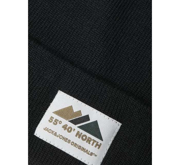 Zimní čepice Jack&Jones 12264107 BLACK Zimní čepice Jack&Jones 12264107 BLACK