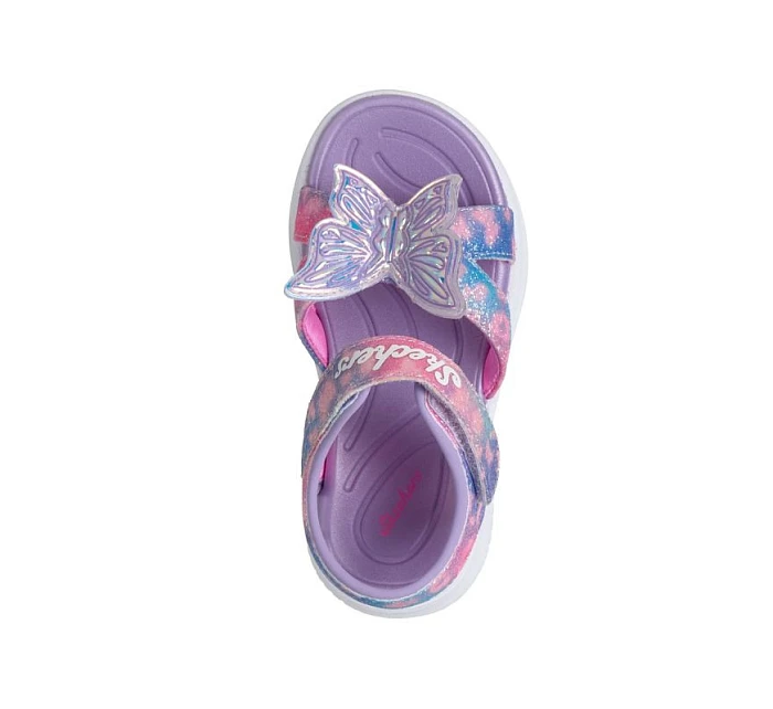 Dětské sandály Skechers JUMPSTERS SANDAL BUTTERFLY BRITES 303109N LVMT Dětské sandály Skechers JUMPSTERS SANDAL BUTTERFLY BRITES 303109N LVMT