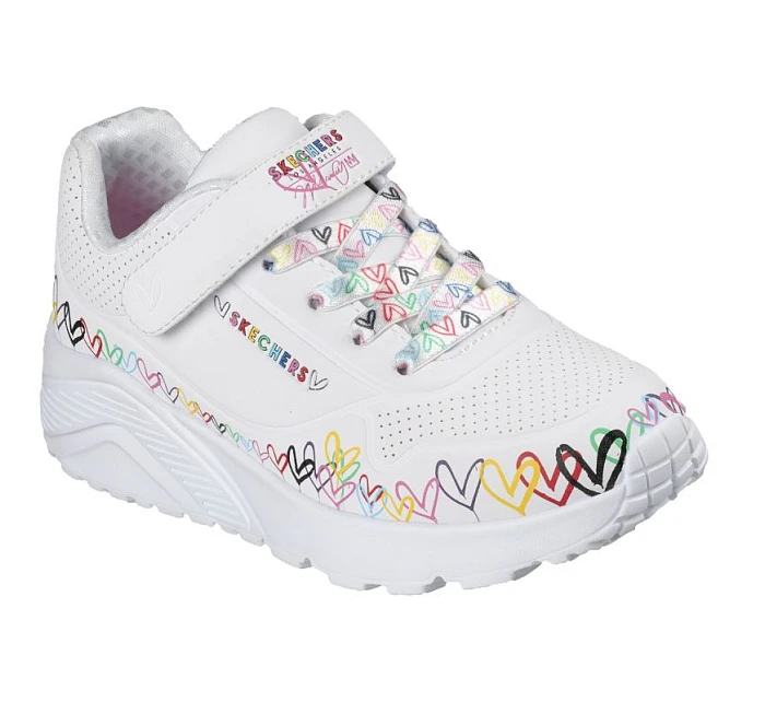 Dětské tenisky Skechers UNO LITE HEART CRAZE 314091L WMLT Dětské tenisky Skechers UNO LITE HEART CRAZE 314091L WMLT
