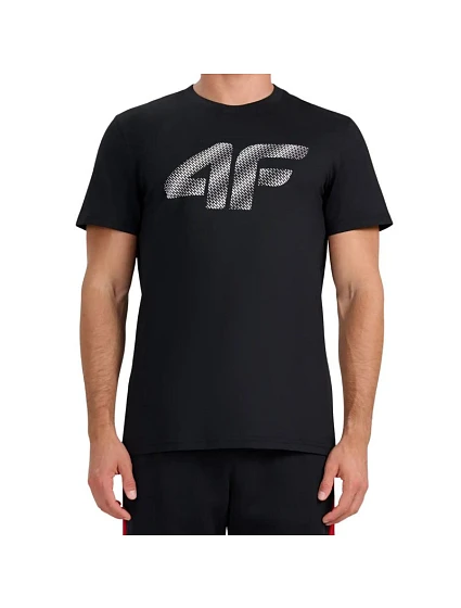 Pánské tričko 4F M3342 deep black 4FWMM00TTSHM3342 020S pánské Pánské tričko 4F M3342 deep black 4FWMM00TTSHM3342 020S pánské