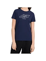 Dámské tričko 4F F3309 námořnická modrá 4FWMM00TTSHF3309 31S