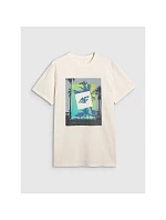 Pánské tričko s potiskem 4F 4FRSS25TTSHM2846-12S Pánské tričko s potiskem 4F 4FRSS25TTSHM2846-12S