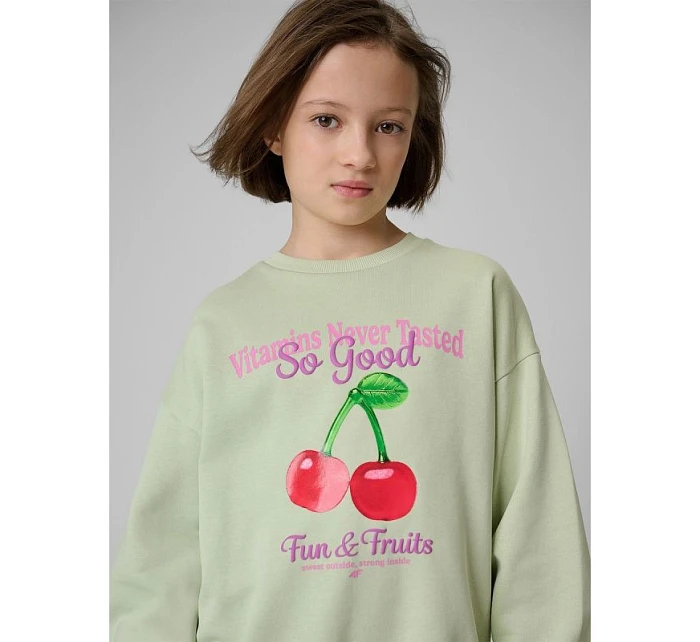 Dívčí volná mikina s kapucí 4F 4FJRSS26TSWSF2903-47S Dívčí volná mikina s kapucí 4F 4FJRSS26TSWSF2903-47S