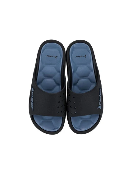 Pánské sportovní žabky Bay  pohodlné černé pantofle model 22088655 - Rider