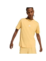 Pánské tričko adidas Essentials Small Logo Single Jersey, žluté, KT0561 Pánské tričko adidas Essentials Small Logo Single Jersey, žluté, KT0561