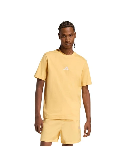 Pánské tričko adidas Essentials Small Logo Single Jersey, žluté, KT0561 Pánské tričko adidas Essentials Small Logo Single Jersey, žluté, KT0561
