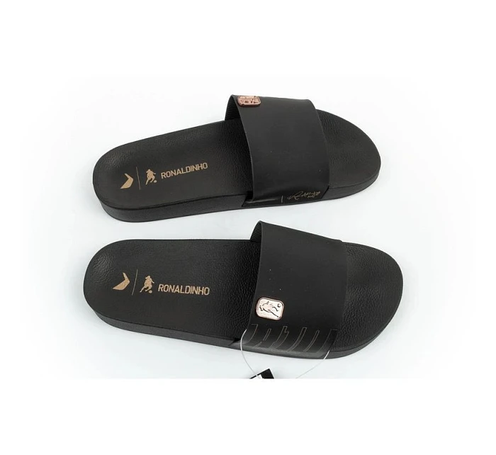 Pánské sportovní žabky R10 Slide pohodlné černé pantofle Rider Pánské sportovní žabky R10 Slide pohodlné černé pantofle Rider