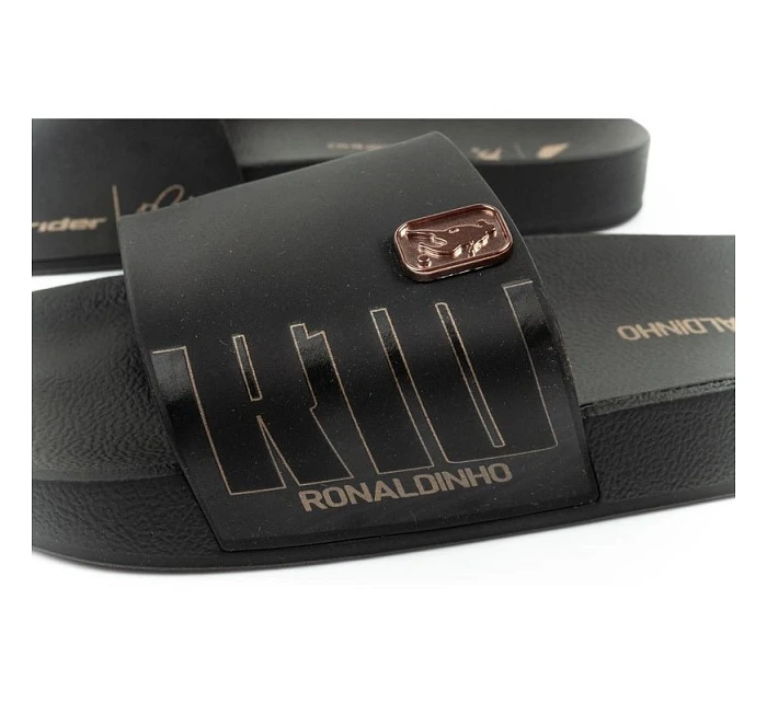 Pánské sportovní žabky R10 Slide pohodlné černé pantofle Rider Pánské sportovní žabky R10 Slide pohodlné černé pantofle Rider