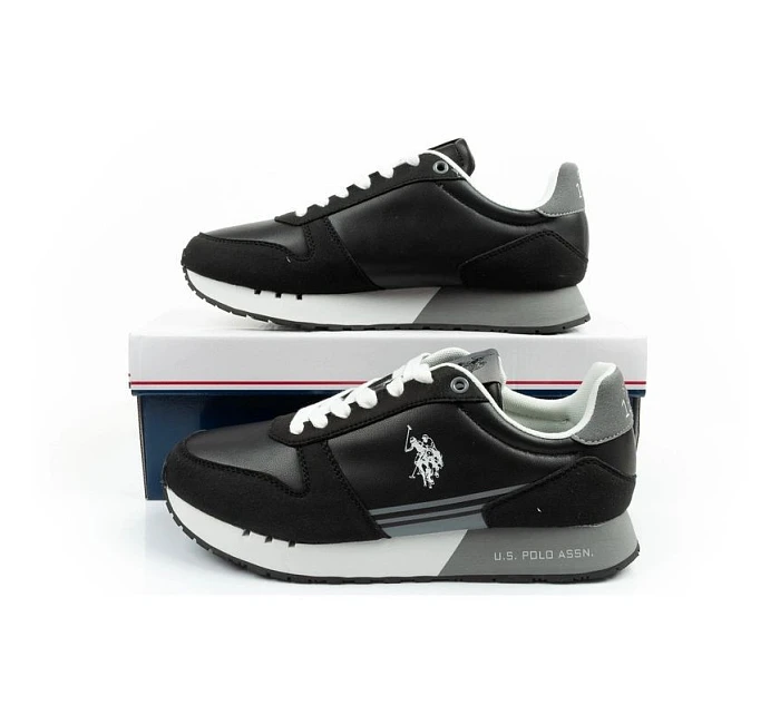 U.S. Polo Assn sportovní boty tenisky pánské módní pohodlné černé U.S. Polo Assn sportovní boty tenisky pánské módní pohodlné černé