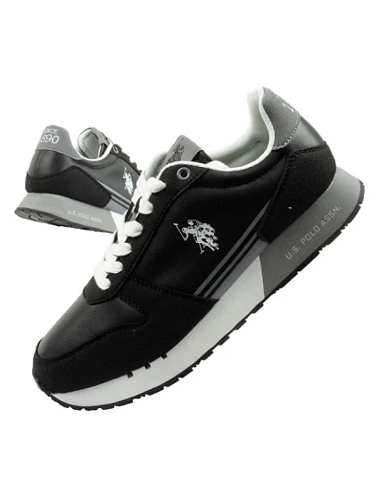 U.S. Polo Assn sportovní boty tenisky pánské módní pohodlné černé U.S. Polo Assn sportovní boty tenisky pánské módní pohodlné černé