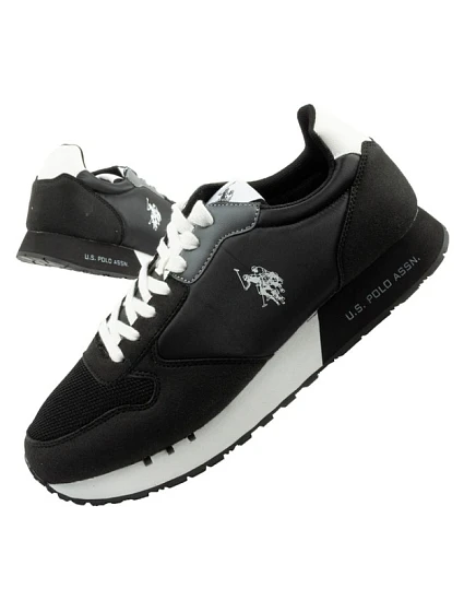 U.S. Polo Assn sportovní boty tenisky pánské módní pohodlné černé U.S. Polo Assn sportovní boty tenisky pánské módní pohodlné černé
