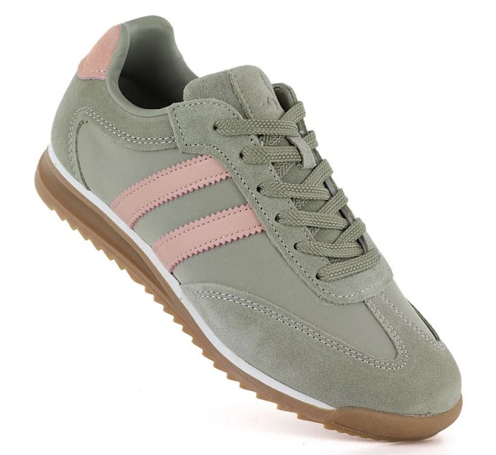 Dámské kožené sportovní polobotky zelené McArthur MA258W Dámské kožené sportovní polobotky zelené McArthur MA258W