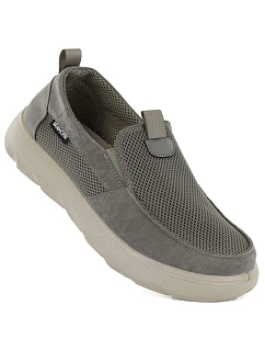 Pánské khaki polobotky Vanhorn slip-on WN32302