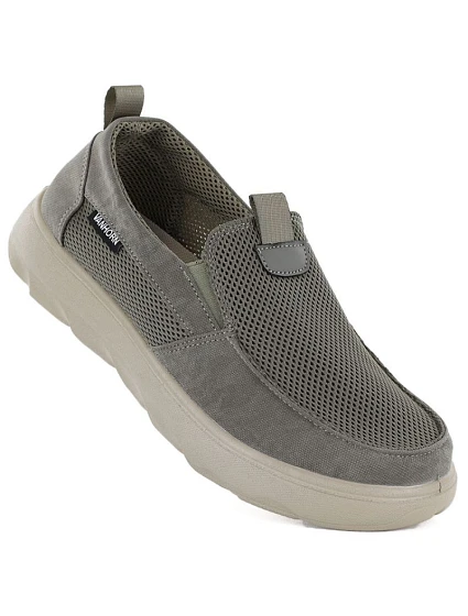 Pánské khaki polobotky Vanhorn slip-on WN32302 Pánské khaki polobotky Vanhorn slip-on WN32302