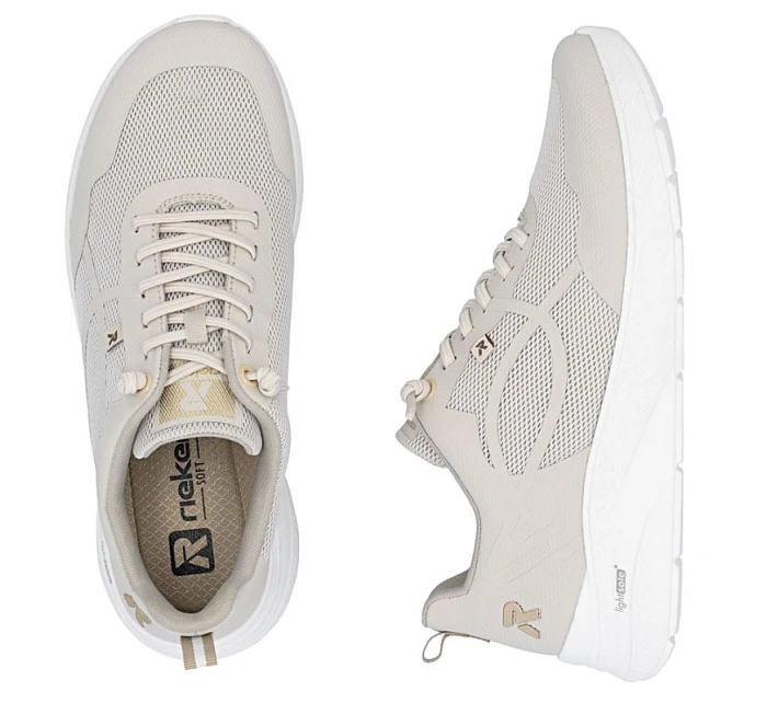 Béžová dámská sportovní obuv Rieker M8551-60 Béžová dámská sportovní obuv Rieker M8551-60