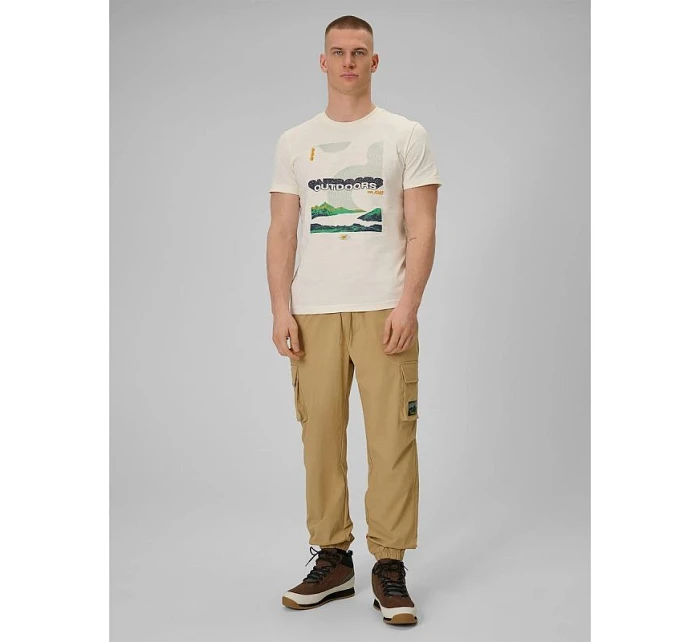 Pánské tričko s potiskem 4F 4FRAW25TTSHM3378-11S pánské Pánské tričko s potiskem 4F 4FRAW25TTSHM3378-11S pánské