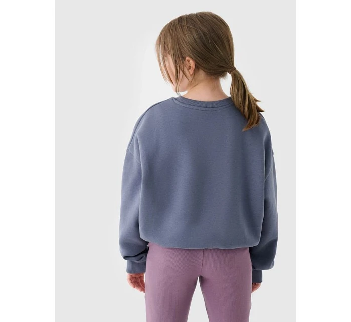 Dívčí mikina bez kapuce 4F 4FJRSS24TSWSF1331-32S Dívčí mikina bez kapuce 4F 4FJRSS24TSWSF1331-32S