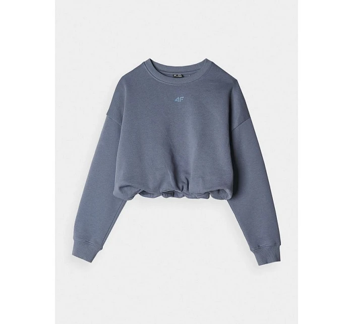 Dívčí mikina bez kapuce 4F 4FJRSS24TSWSF1331-32S Dívčí mikina bez kapuce 4F 4FJRSS24TSWSF1331-32S
