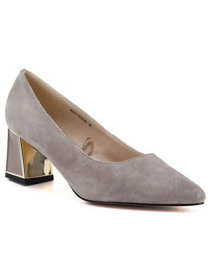 Dámská kožená obuv s ozdobným sloupkem béžová Vinceza 26-66921 Dámská kožená obuv s ozdobným sloupkem béžová Vinceza 26-66921