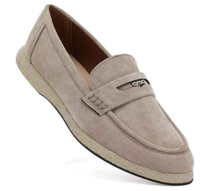 Dámské polobotky mokasíny béžové Vinceza 62273 Dámské polobotky mokasíny béžové Vinceza 62273