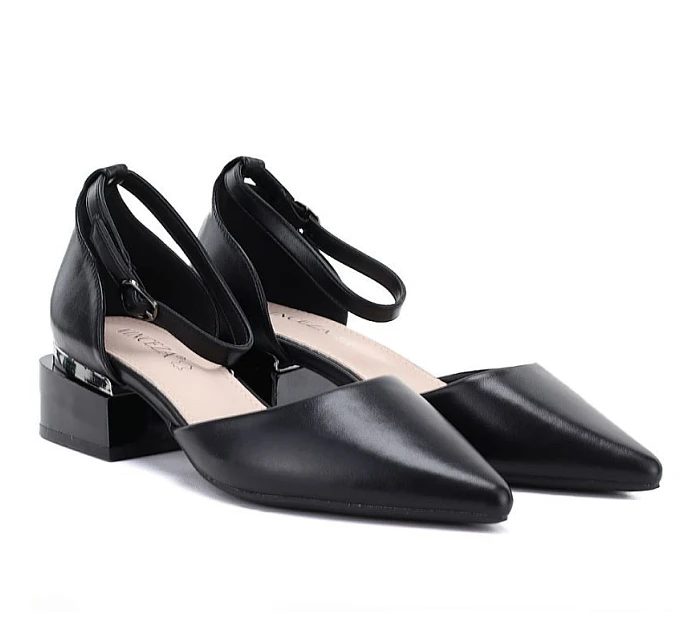 Dámské lodičky na klínku s páskem černé Vinceza 62278 Dámské lodičky na klínku s páskem černé Vinceza 62278