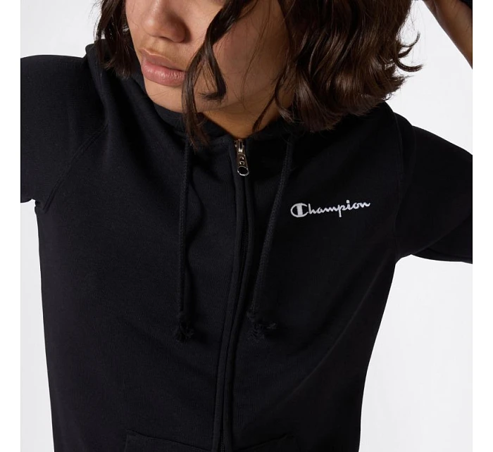 Dámská mikina Champion s kapucí na zip černá 118406 KK001 Dámská mikina Champion s kapucí na zip černá 118406 KK001