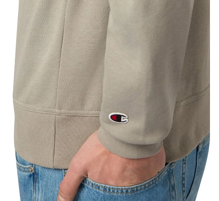Pánská mikina Champion Crewneck Sweatshirt beige 220785 ES035 pánské Pánská mikina Champion Crewneck Sweatshirt beige 220785 ES035 pánské