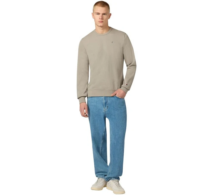 Pánská mikina Champion Crewneck Sweatshirt beige 220785 ES035 pánské Pánská mikina Champion Crewneck Sweatshirt beige 220785 ES035 pánské