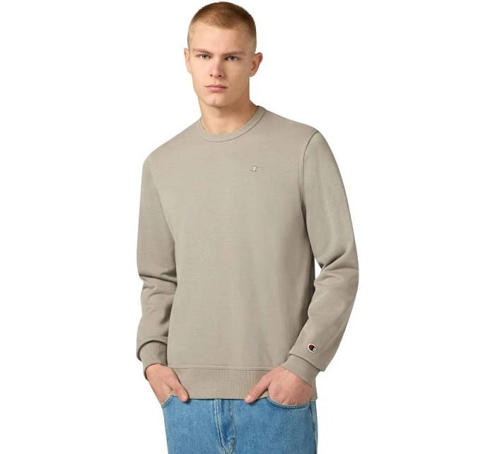 Pánská mikina Champion Crewneck Sweatshirt beige 220785 ES035 pánské Pánská mikina Champion Crewneck Sweatshirt beige 220785 ES035 pánské