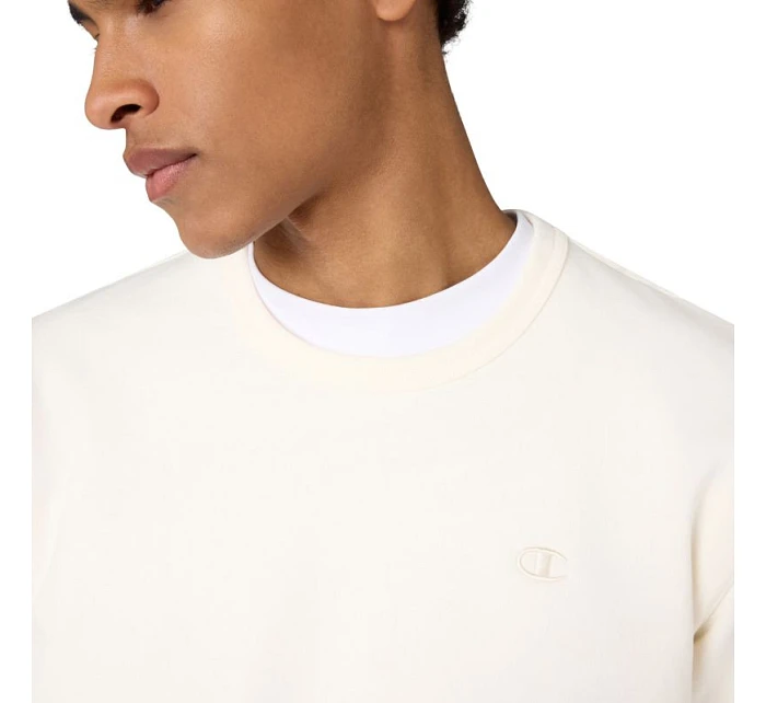 Pánská mikina Champion Crewneck Sweatshirt cream 220785 YS084 pánské Pánská mikina Champion Crewneck Sweatshirt cream 220785 YS084 pánské