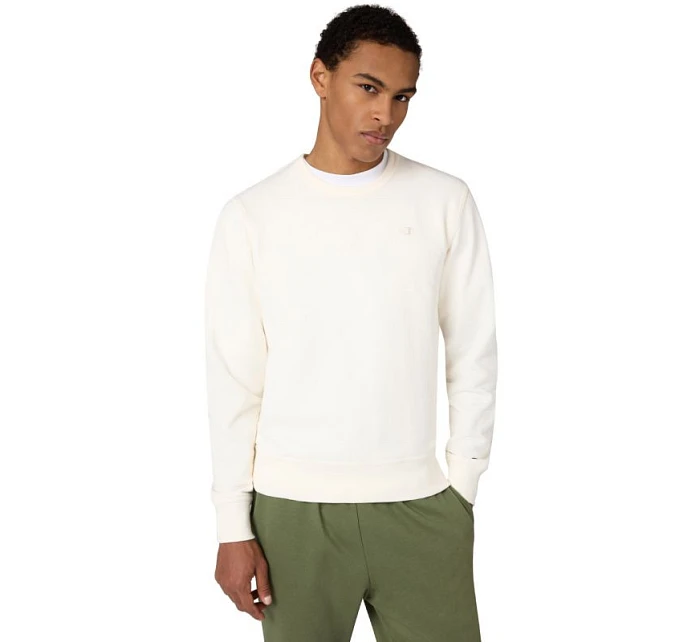 Pánská mikina Champion Crewneck Sweatshirt cream 220785 YS084 pánské Pánská mikina Champion Crewneck Sweatshirt cream 220785 YS084 pánské