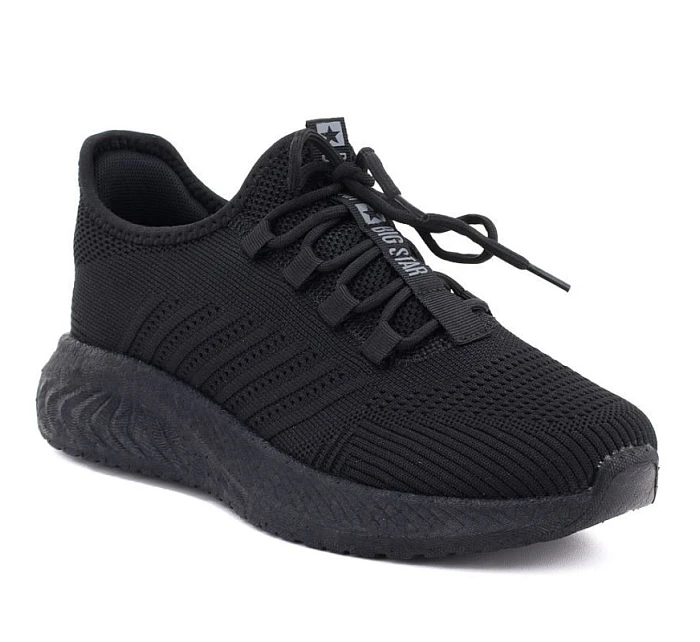 Pánská textilní sportovní polobotka černá Big Star UU174003 Pánská textilní sportovní polobotka černá Big Star UU174003