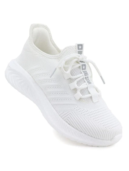 Dámská textilní sportovní obuv bílá Big Star UU274056 dámské Dámská textilní sportovní obuv bílá Big Star UU274056 dámské