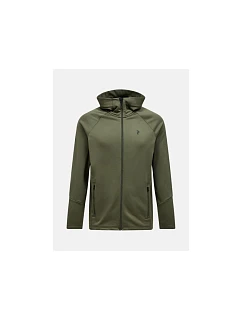 Mikina Peak Performance Rider Essentials Zip Hood Sweatshirt - pine needle/pine needle velikost: m