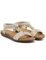 Dámské nazouvací sandály béžové Artiker 58C0628