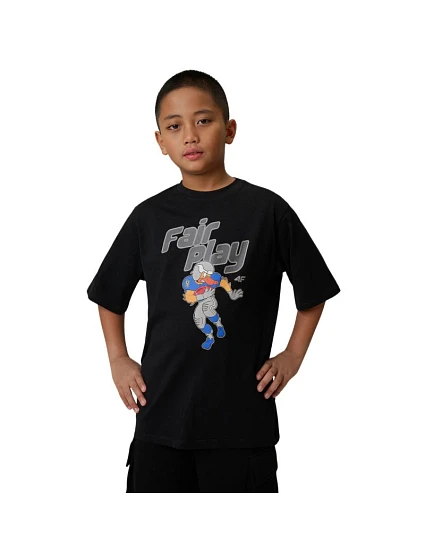 Chlapecké tričko 4F M3012 tmavě černé 4FJWSS26TTSHM3012 20S