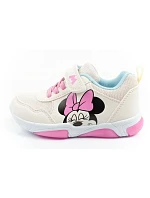 Leomil dětské sportovní boty tenisky minnie mouse na suchý zip LED