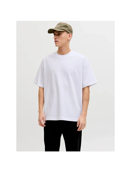 Tričko Jack&Jones JJEBARRON TEE SS O-NECK NOOS 12298906 WHITE Tričko Jack&Jones JJEBARRON TEE SS O-NECK NOOS 12298906 WHITE