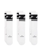 Nike Everyday Elevated Crew 3 páry bílých a černých ponožek IM7949 901