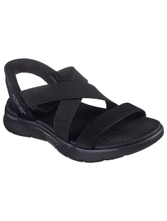 Dámské sandály Skechers GO WALK FLEX SANDAL GLIMMER UP 141489 BBK