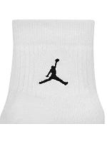 Ponožky Nike Jordan, balení po 3 kusech, bílé, DX9655 100 Ponožky Nike Jordan, balení po 3 kusech, bílé, DX9655 100