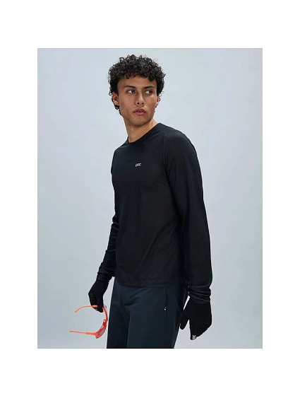 Cyklistické tričko POC M's Motion Air L/S Jersey, černé Cyklistické tričko POC M's Motion Air L/S Jersey, černé