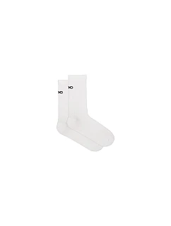 Cyklistické ponožky POC Cadence Road Long Socks, bílé