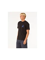 Tričko RIP CURL Vaporcool Search Stack Tee, černé Tričko RIP CURL Vaporcool Search Stack Tee, černé
