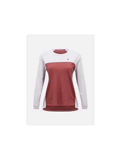 Dámské tričko PEAK PERFORMANCE W Trail Wool-Blend Longsleeve, šedá barva