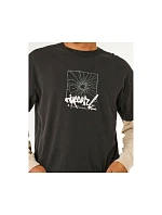Pánské tričko RIP CURL Inner Visions Smashed L/S Tee, černé Pánské tričko RIP CURL Inner Visions Smashed L/S Tee, černé
