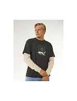 Pánské tričko RIP CURL Inner Visions Smashed L/S Tee, černé Pánské tričko RIP CURL Inner Visions Smashed L/S Tee, černé